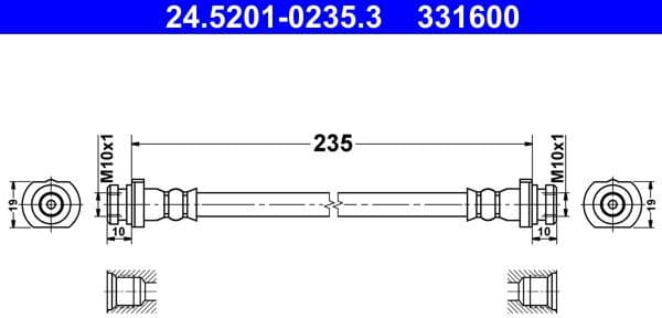 Brake Hose 24.5201-0235.3