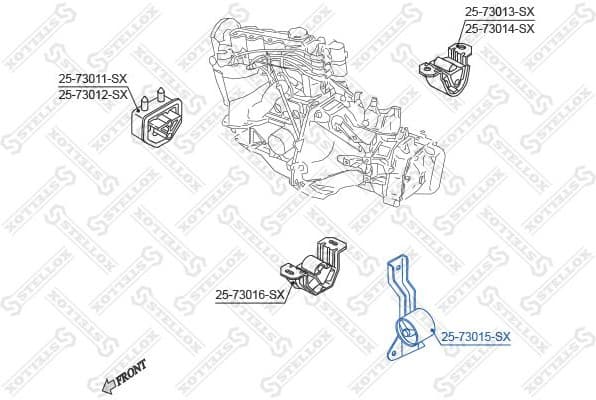 Mounting, engine 25-73015-SX