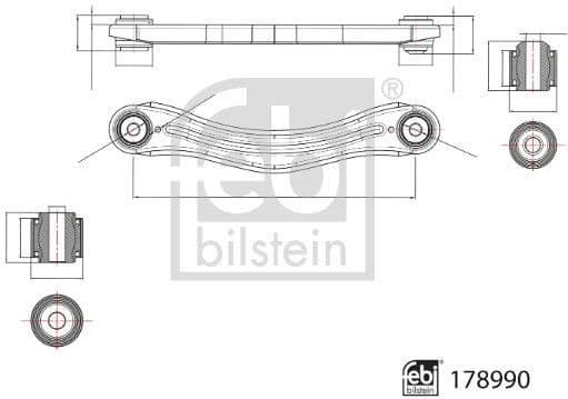 Control/Trailing Arm, wheel suspension 178990 - image 2