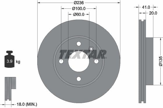 Brake Disc PRO 92278703