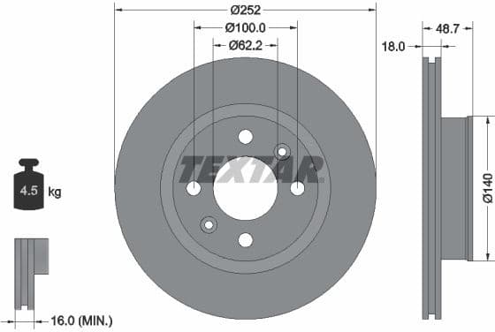 Brake Disc PRO 92196503