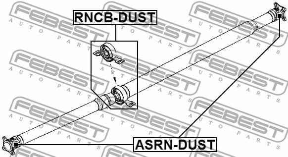 Joint, propshaft ASRN-DUST - image 2