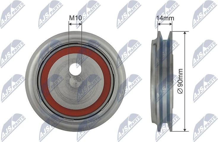 Tensioner Pulley, V-ribbed belt RNK-VW-027