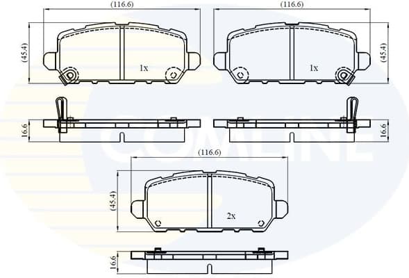 Brake Pad Set, disc brake CBP32332