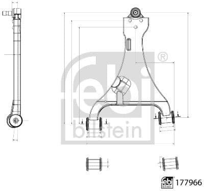 Control/Trailing Arm, wheel suspension 177966