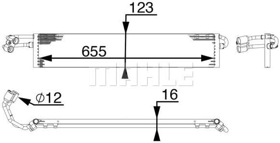 Oil Cooler, automatic transmission BEHR *** PREMIUM LINE *** CLC 71 000P