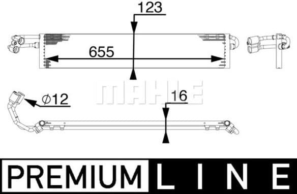 Oil Cooler, automatic transmission BEHR *** PREMIUM LINE *** CLC 71 000P - image 2