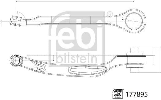 Control/Trailing Arm, wheel suspension 177895