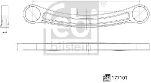 Control/Trailing Arm, wheel suspension 177101 - image 3