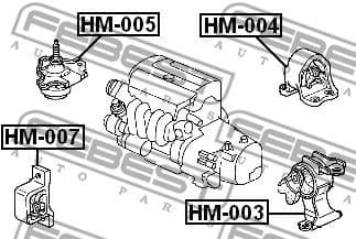 Mounting, engine HM-004 - image 2