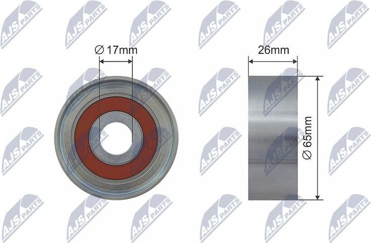 Tensioner Pulley, V-belt RNK-ME-015