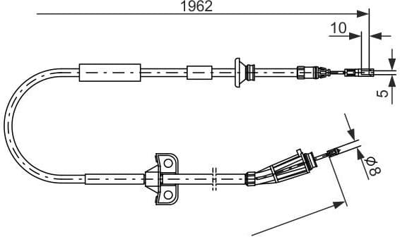 Cable Pull, parking brake 1 987 477 941