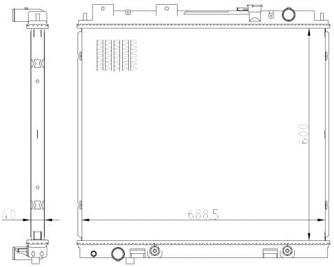 Radiator, engine cooling 59231 - image 5