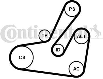 V-ribbed Belt Set 6PK1795K2 - image 2