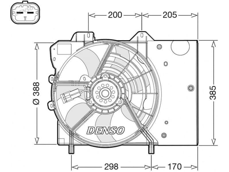 Fan, engine cooling DER21024