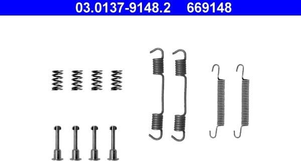Accessory Kit, parking brake shoes 03.0137-9148.2