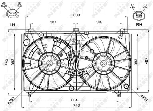 Fan, engine cooling 47567