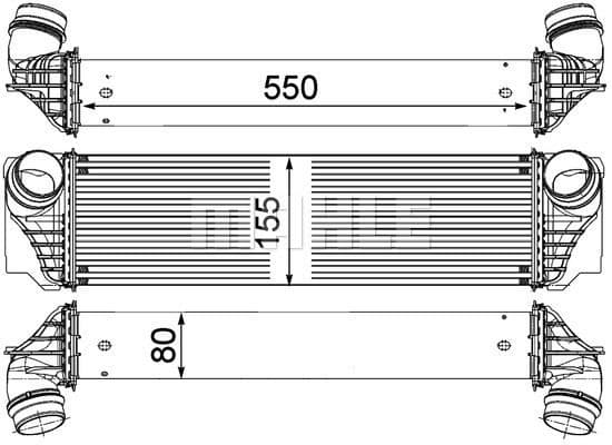 Charge Air Cooler BEHR *** PREMIUM LINE *** CI 183 000P