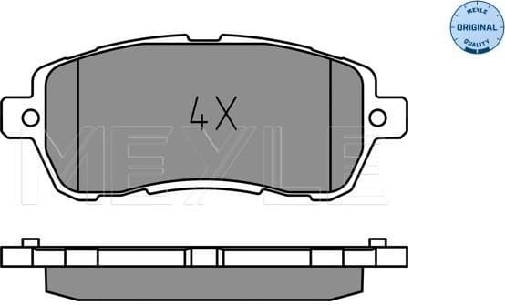Brake Pad Set, disc brake MEYLE-ORIGINAL: True to OE. 025 221 9117
