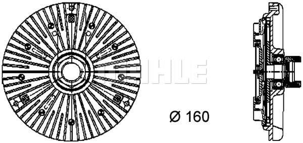 Clutch, radiator fan BEHR *** PREMIUM LINE *** CFC 75 000P - image 3