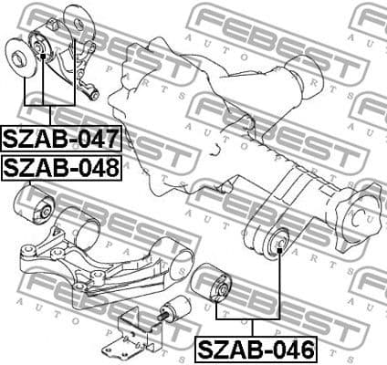 Mounting, differential SZAB-048 - image 2