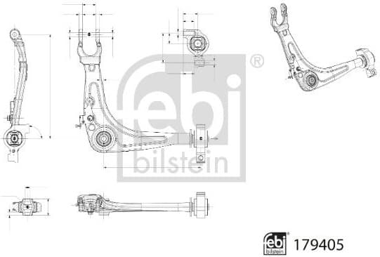 Control/Trailing Arm, wheel suspension 179405
