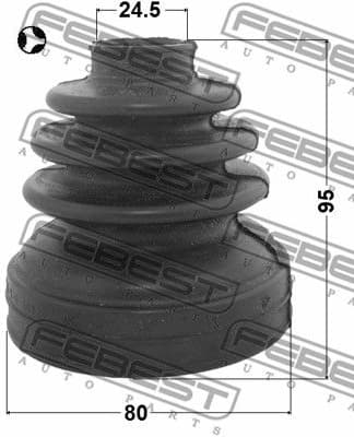 Bellow Kit, drive shaft 1215-YFT - image 2