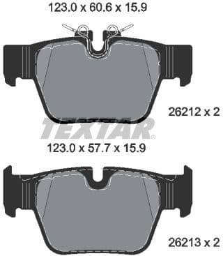 Brake Pad Set, disc brake Q+ 2621201
