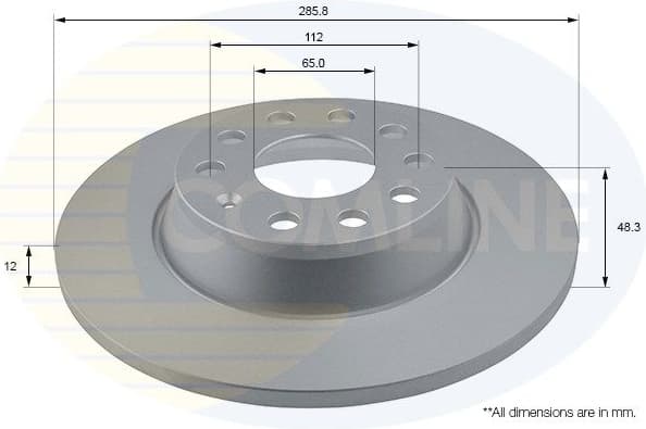 Brake disc, 1pcs REAR ADC1467 - image 3