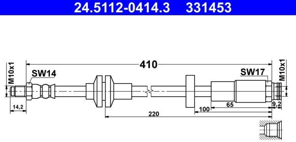 Brake Hose 24.5112-0414.3