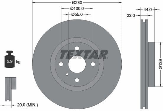 Brake Disc PRO+ 92304205