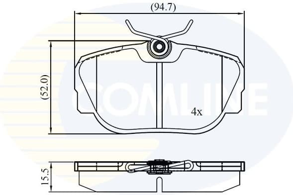 Brake pads rear CBP01093 - image 2