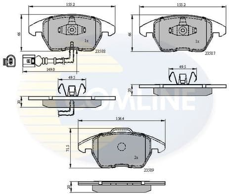 Brake pads front CBP11224 - image 2