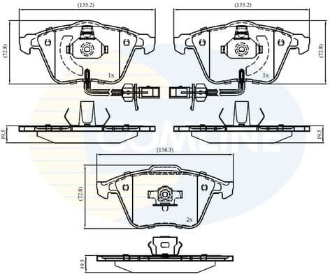 Brake pads front CBP11753 - image 2