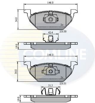Brake pads front CBP0889 - image 2