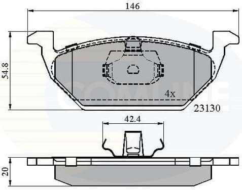 Brake pads front CBP0737 - image 2