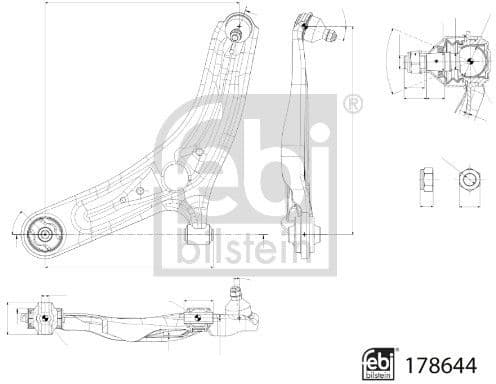 Control/Trailing Arm, wheel suspension 178644 - image 2