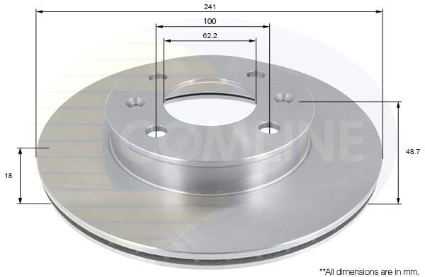 Brake Disc COATED ADC1055V - image 2