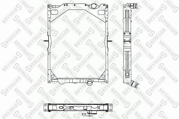 Radiator, engine cooling 81-03311-SX