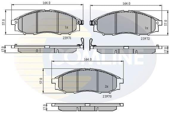 Brake pads front CBP31193 - image 2