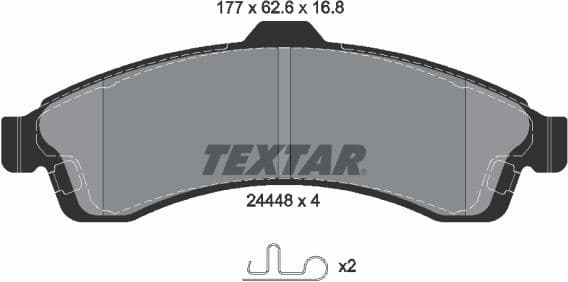 Brake Pad Set, disc brake Q+ 2444801