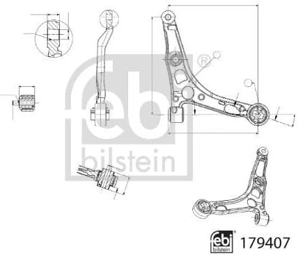 Control/Trailing Arm, wheel suspension 179407 - image 2