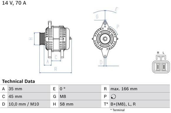 Alternator 0986083930 - image 2