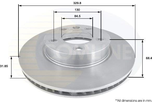 Brake disc, 1pcs FRONT ADC1475V - image 4
