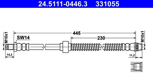 Brake Hose 24.5111-0446.3
