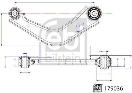 Control/Trailing Arm, wheel suspension 179036 - image 2