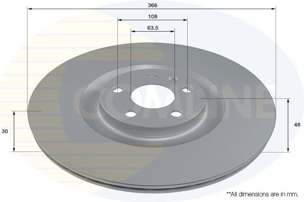 Brake disc, 1pcs FRONT ADC2925V - image 2