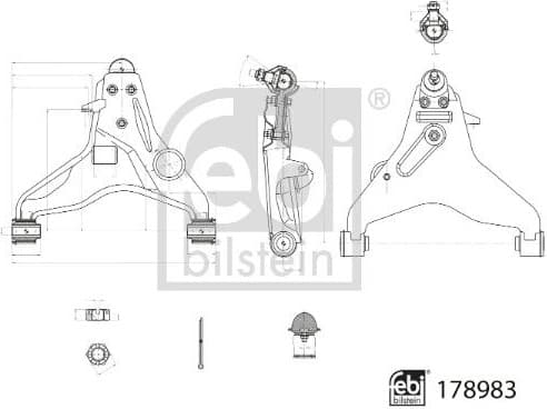 Control/Trailing Arm, wheel suspension 178983 - image 3