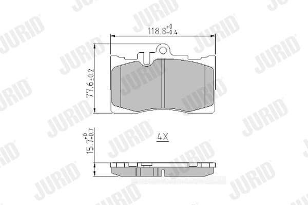Brake Pad Set, disc brake 573935J