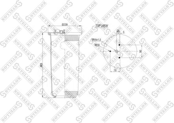 Bellow, air suspension 84-00137-SX